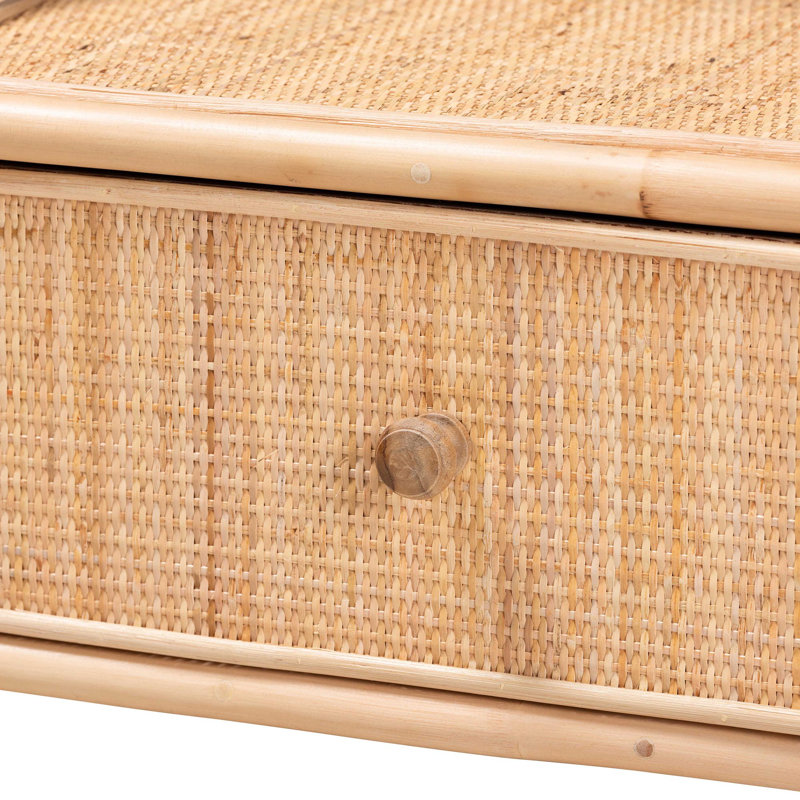 Bay Isle Home Wicker / Rattan Nightstand Wayfair